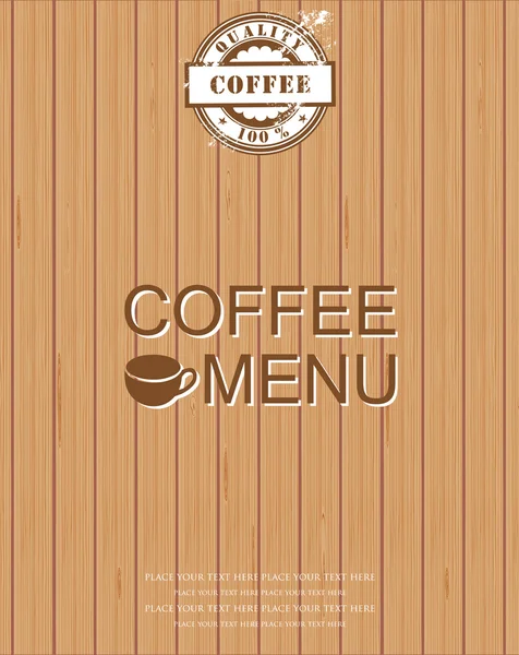 餐厅或咖啡店菜单设计。复古风格 — 图库矢量图片