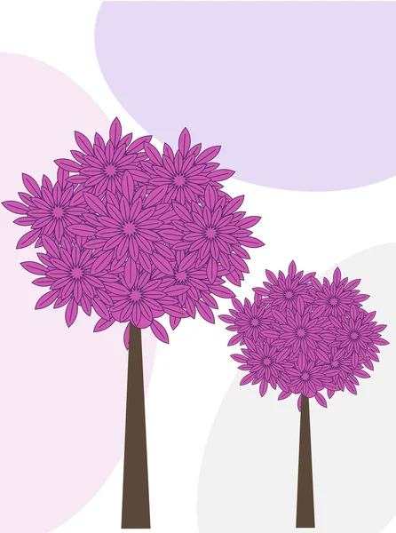 Floral tree — Stock Vector