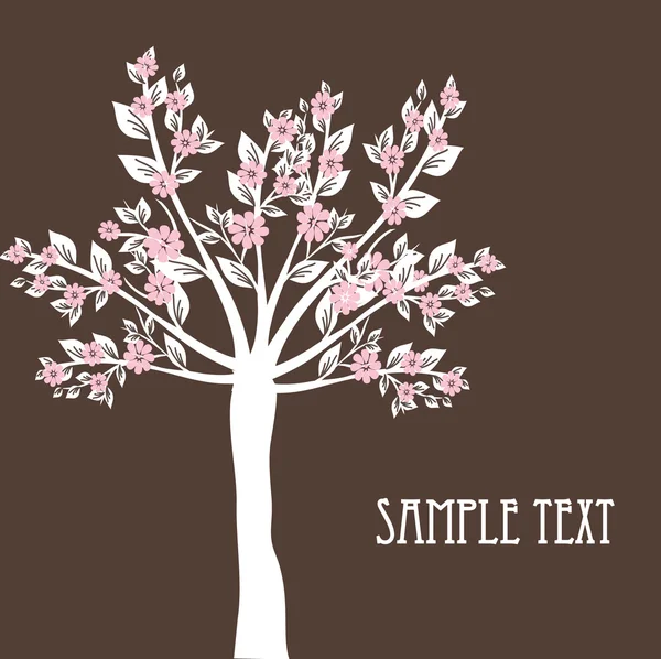 Arbre floral — Image vectorielle