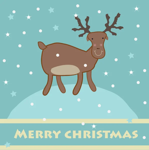 Christmas reindeer — Stock Vector