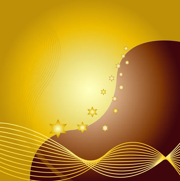 Gold wave — Stock Vector