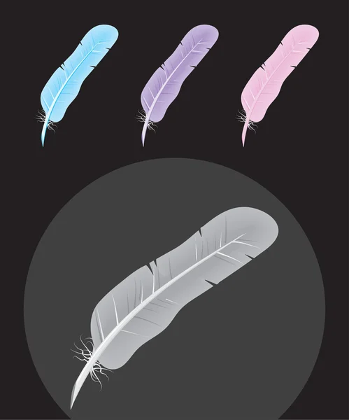 Feather icons. — Stock Vector