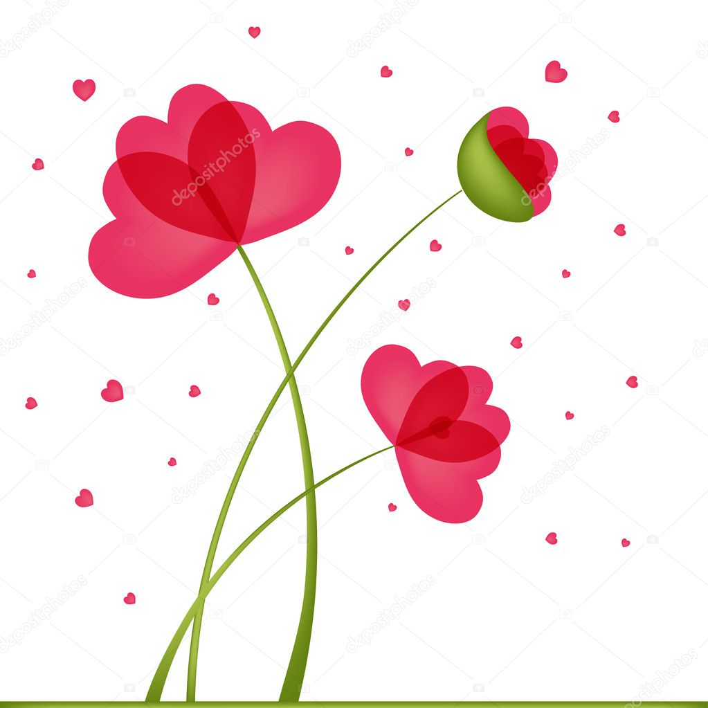 forma de flores