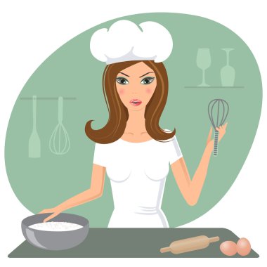 mutlu çok meşgul multitasking ev kadını