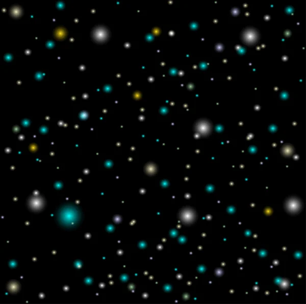 Звезды и светлячки на ночном небе. Абстрактный бесшовный фон — стоковый вектор