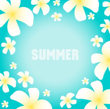 Fransız çiçekleriyle yaz arkaplanı