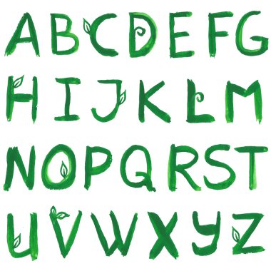 Eco font, suluboya