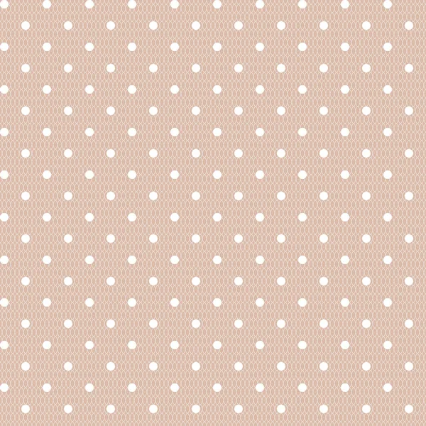 Seamless polka dot vintage pattern — Stock Vector