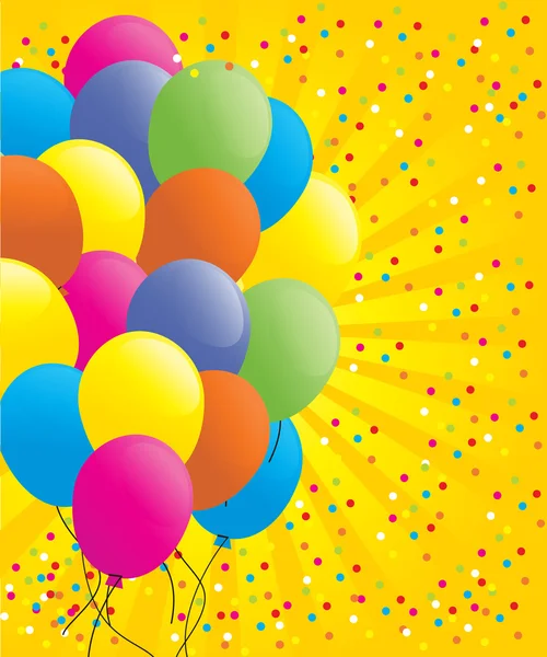 Balões multicoloridos — Vetor de Stock