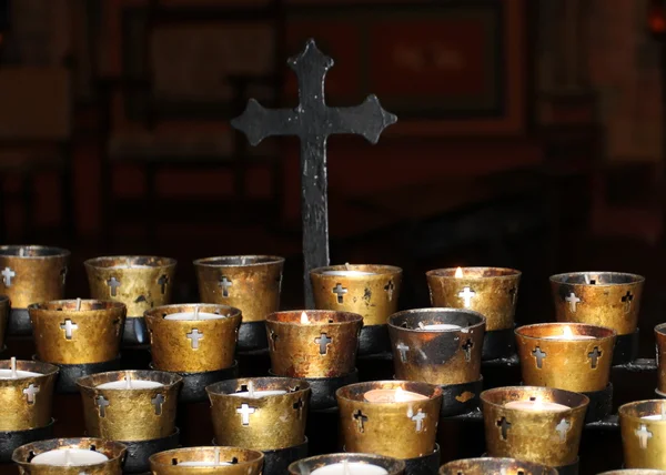 Candele della chiesa — Foto Stock