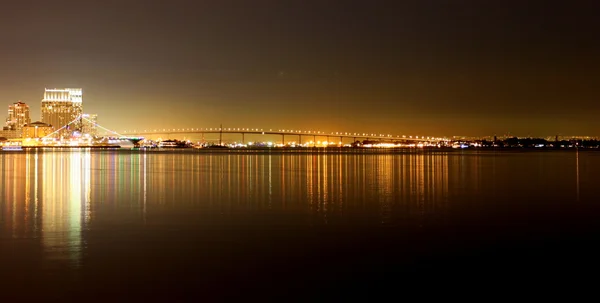 San diego panoramę noc — Zdjęcie stockowe