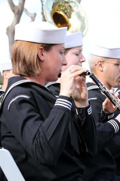 San Diego WWII Kiss Statue Ceremony — Stock Photo, Image