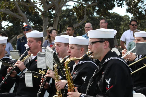 San Diego WWII Kiss Statue Ceremony — Stock Photo, Image