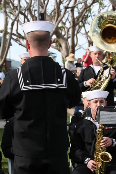 San Diego WWII Kiss Statue Ceremony — Stock Photo, Image