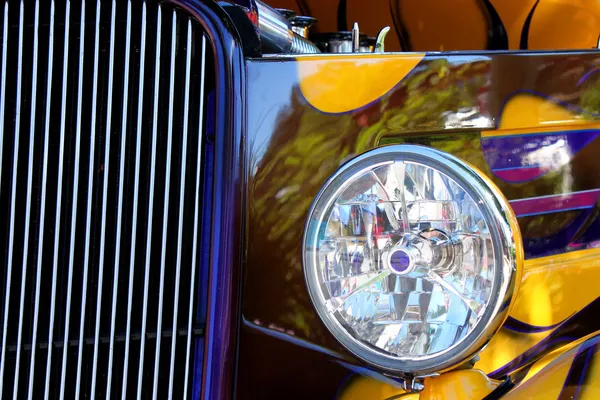 Lumière chaude de voiture d'exposition de tige — Photo