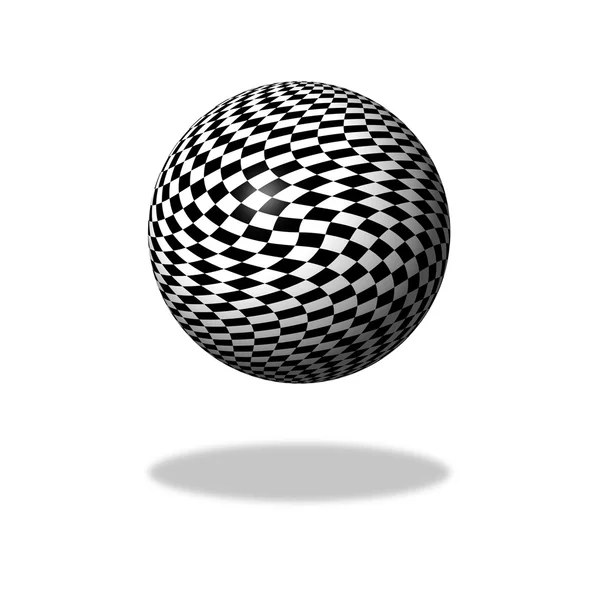 Шахматный глобус — стоковое фото