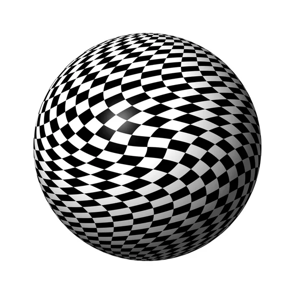 Шахматный глобус — стоковое фото