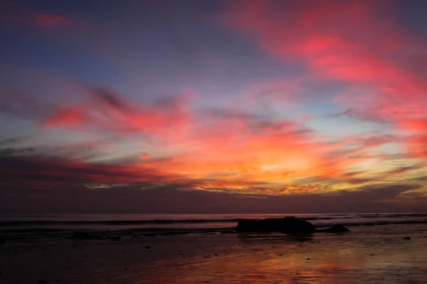 Coucher de soleil Poignée Plage — Photo