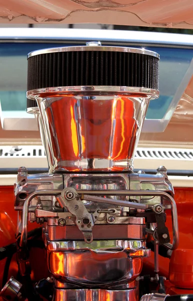 Хромированный двигатель — стоковое фото