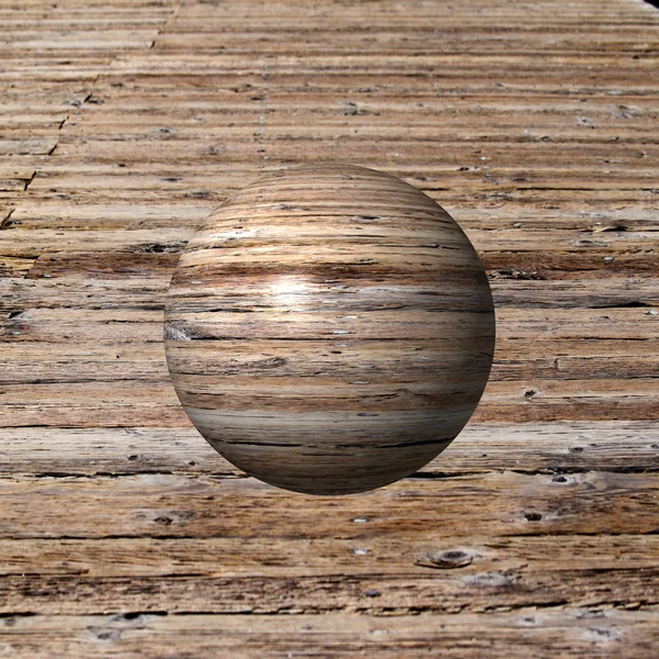 Globo di legno — Foto Stock