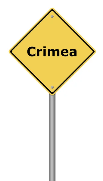 Señal de advertencia Crimea — Foto de Stock