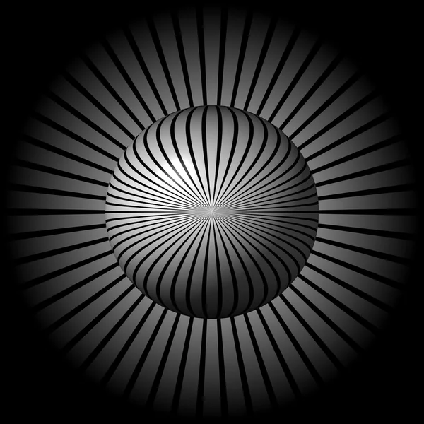 Черно-белый звездный глобус — стоковое фото
