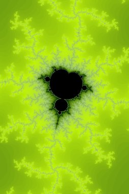 Fraktal Mandelbrot yeşil