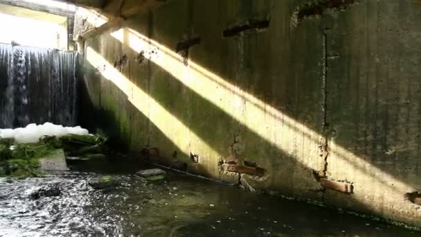 Débris de rivière pollués 