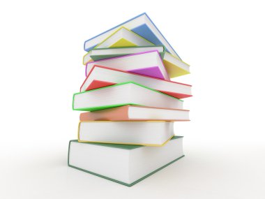izole kitap yığını
