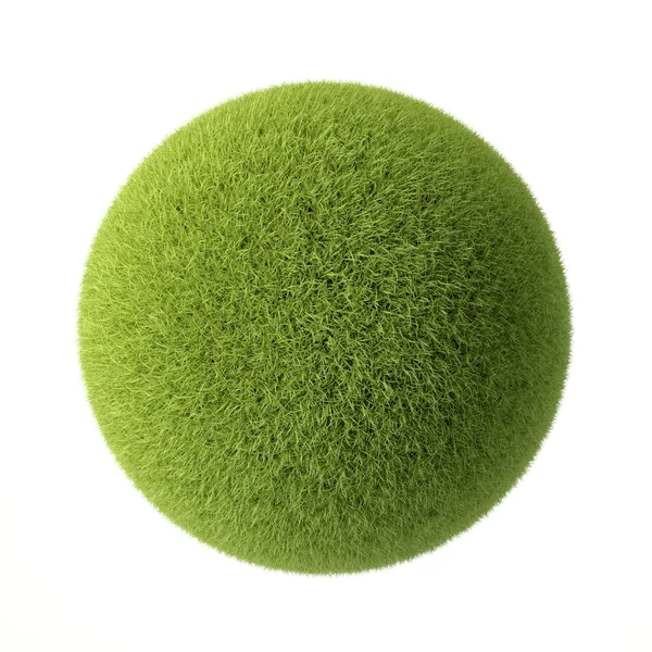 Green grass ball — Stock fotografie