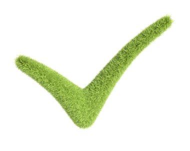 çim yeşil onay işareti