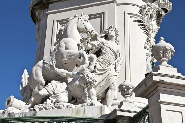Jezdecká socha krále jose jsem — Stock fotografie