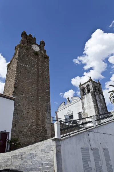 Hodinová věž serpa, Portugalsko — Stock fotografie