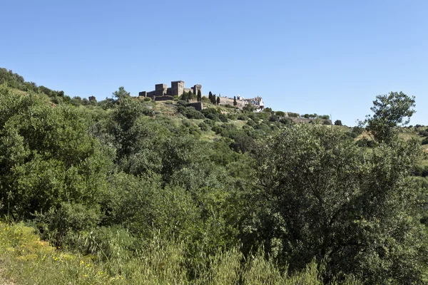 Περιηγήσεις, το χωριό στην κορυφή ενός λόφου στο alentejo, Πορτογαλία — Φωτογραφία Αρχείου