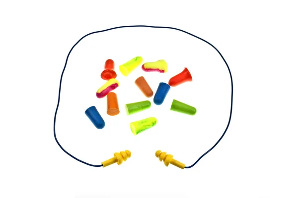 Reusable Ear Plugs With Cord — Stock Photo, Image