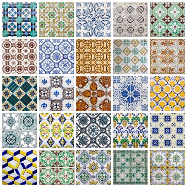 Portuguese Tiles Collage clipart
