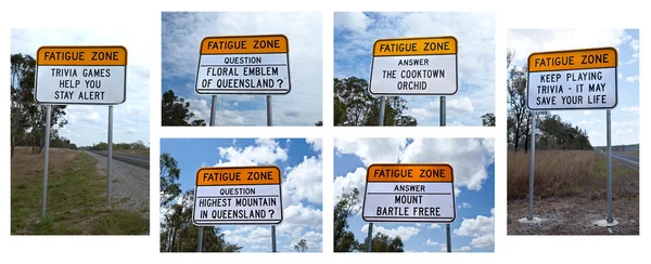 Fatigue Zone Sign — Stock Photo, Image
