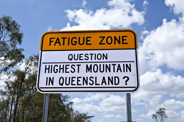 Fatigue Zone Sign — Stock Photo, Image