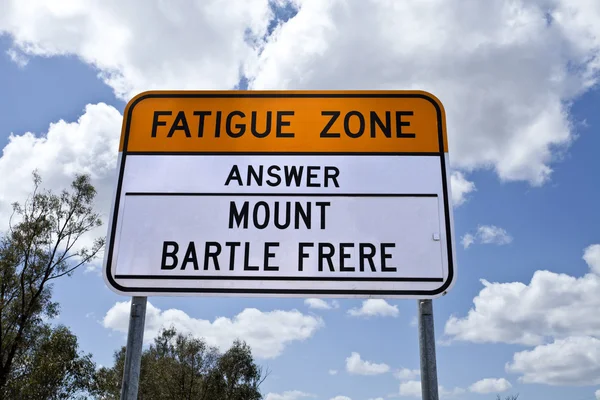 Fatigue Zone Sign — Stock Photo, Image