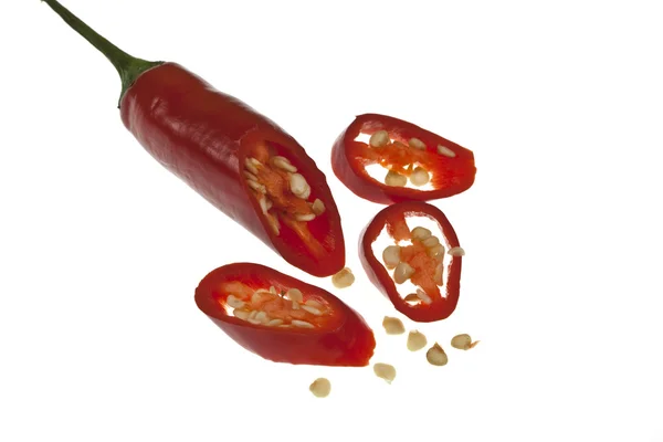 Papryka świeża chili czerwony — Zdjęcie stockowe