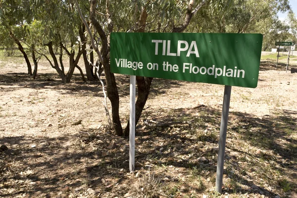 Signo de Tilpa ciudad —  Fotos de Stock