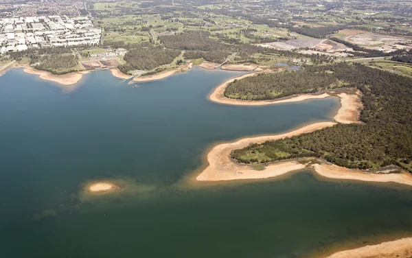 Vista aérea sobre el lago —  Fotos de Stock