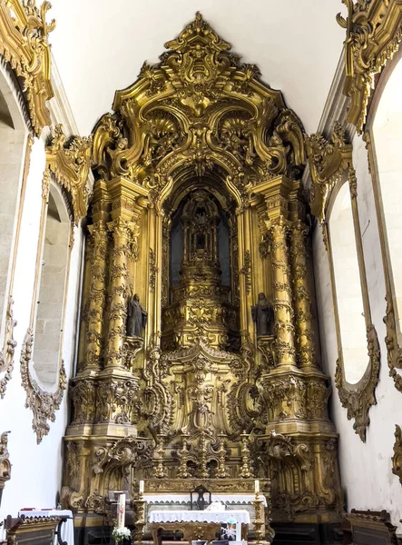 Internal View Main Altar Monastery Michael Refojos Miguel Refojos Built — Stok fotoğraf