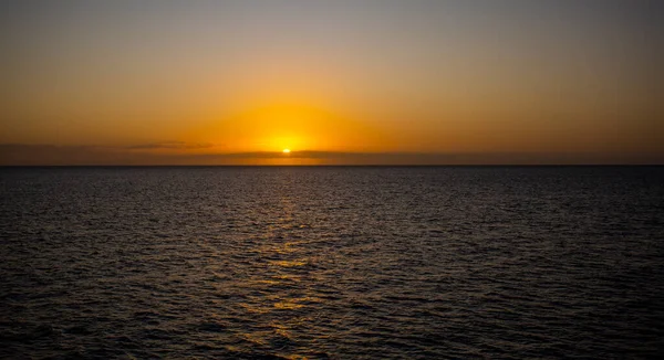 Impressive Sunset Landscape Ocean Bay Fraser Island Mainland Australia — Stock Photo, Image