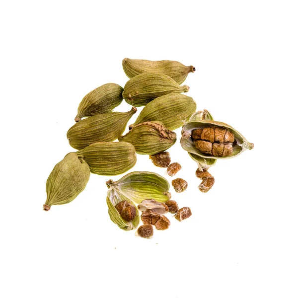 Cardamom Spice Made Seeds Plants Genera Elettaria Family Zingiberaceae Native — Foto Stock