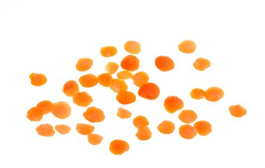 Kırmızı mercimek, mercimek, mercimek, kabuksuz ve doğal olarak ikiye bölünmüş.. 