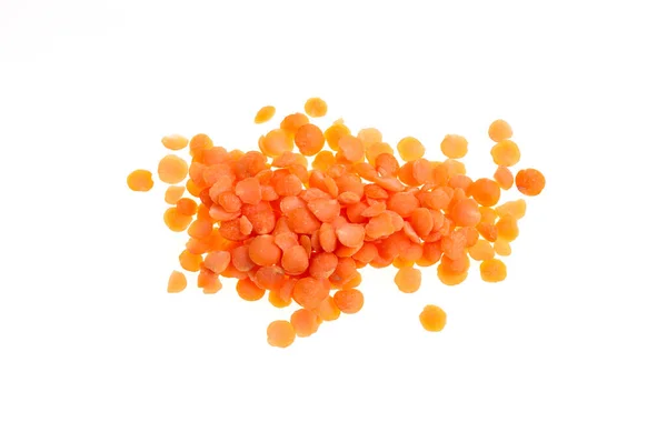 Split Red Lentils Lentils Lens Culinaris Husks Naturally Split Halves — Stock Photo, Image