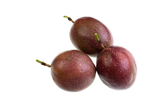 Maracuyá Púrpura Fruto Comestible Una Planta Del Género Passiflora —  Fotos de Stock