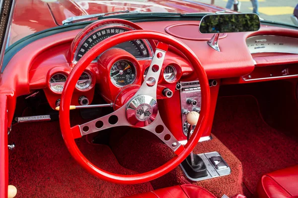 Brisbane Australia October 2022 1958 Chevrolet Corvette Interior Dashboard Corvette — Stock Photo, Image