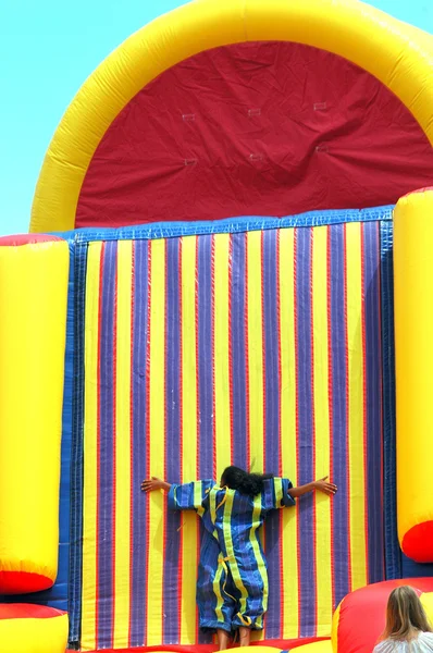 Inflatable slide. — Stock Photo, Image